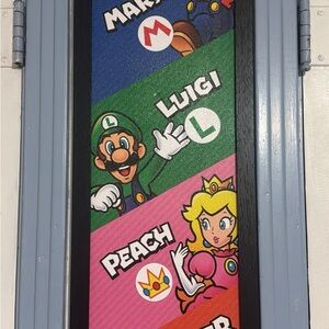 Hobby Lobby Blue and Green Wall Decor featuring Mario and Friends